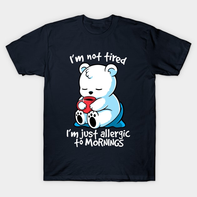 Tired polar bear T-Shirt by NemiMakeit